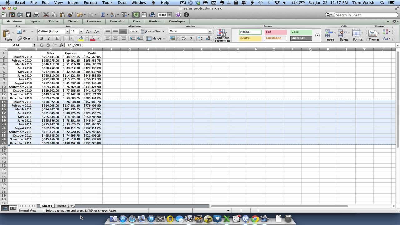 left justify excel for mac