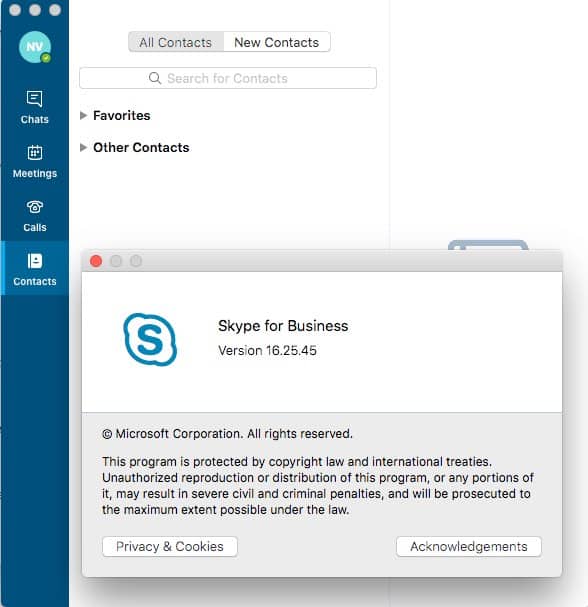 new skype for business mac